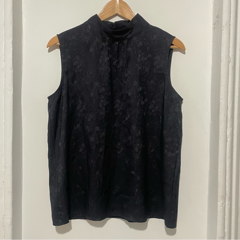 Calvin Klein Mock Turtleneck Sleeveless Top